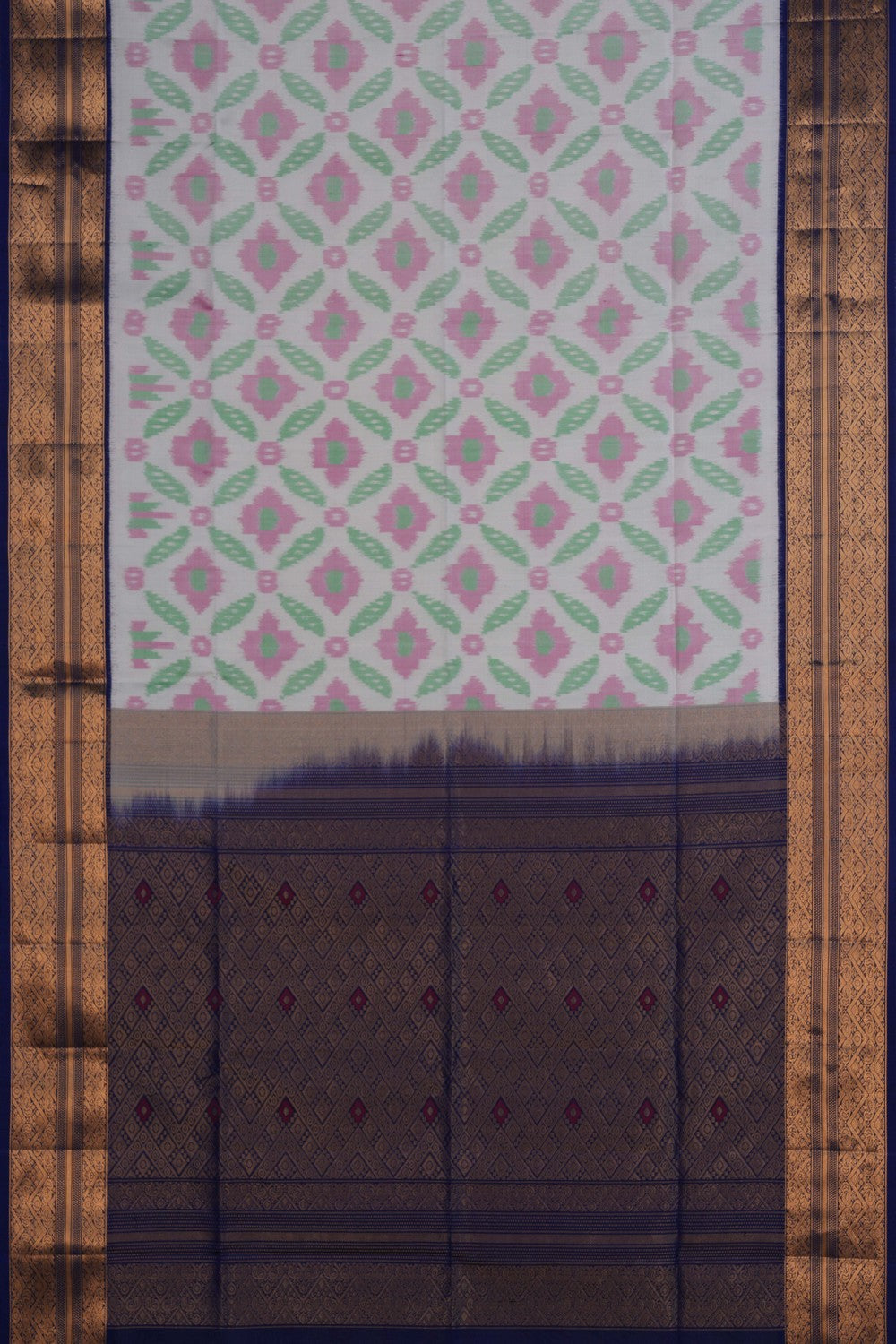 Image of A Patola pattern South silk saree